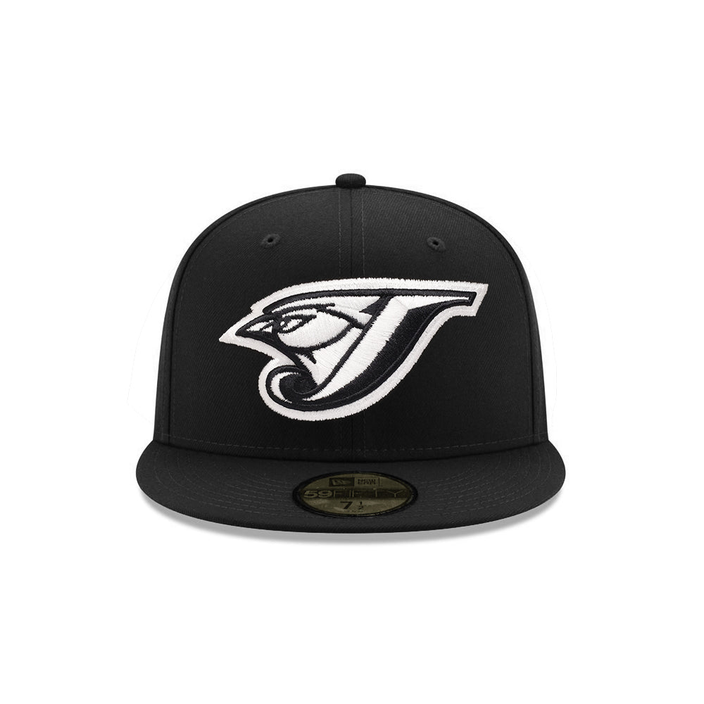 Toronto Blue Jays Black on White 59Fifty Fitted - Main Image