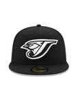 Toronto Blue Jays Black on White 59Fifty Fitted
