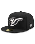 Toronto Blue Jays Black on White 59Fifty Fitted