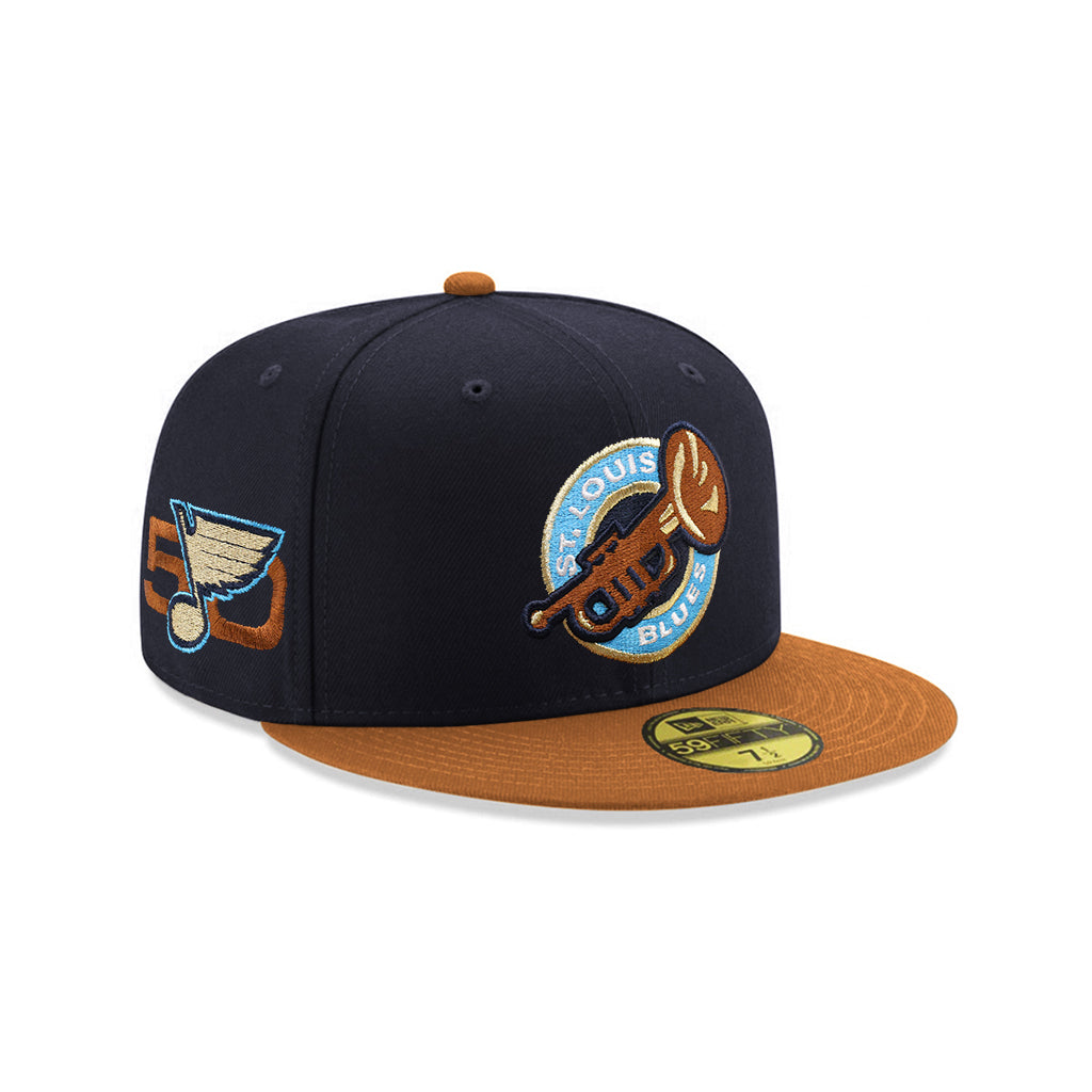 St. Louis Blues Navy Peanut 2 Tone 50th Anniversary SP NHL 59Fifty