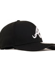 Atlanta Braves Black On White 9Forty M-Crown A-Frame Snapback