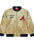 Mitchell & Ness Atlanta Braves Lightweight Gold Satin Jacket