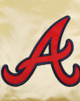 Mitchell & Ness Atlanta Braves Lightweight Gold Satin Jacket
