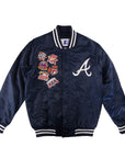 Starter Atlanta Braves Satin Full-Snap Varsity Jacket