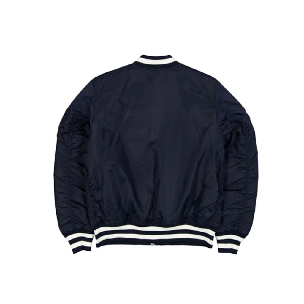New Era X Alpha Industries Atlanta Braves MA-1 Bomber Jacket Navy