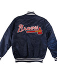 Starter Atlanta Braves Satin Full-Snap Varsity Jacket