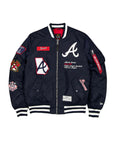 New Era X Alpha Industries Atlanta Braves MA-1 Bomber Jacket Navy