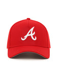 Atlanta Braves Scarlet Red On White 9Forty A-Frame Snapback