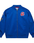 Mitchell & Ness Atlanta Braves Lightweight Satin Bomber Jacket