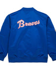 Mitchell & Ness Atlanta Braves Lightweight Satin Bomber Jacket
