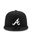 Atlanta Braves Black on White 9Fifty Snapback