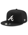 Atlanta Braves Black on White 9Fifty Snapback