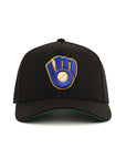 Milwaukee Brewers 50th Anniversary SP Black 9Forty A-Frame Snapback