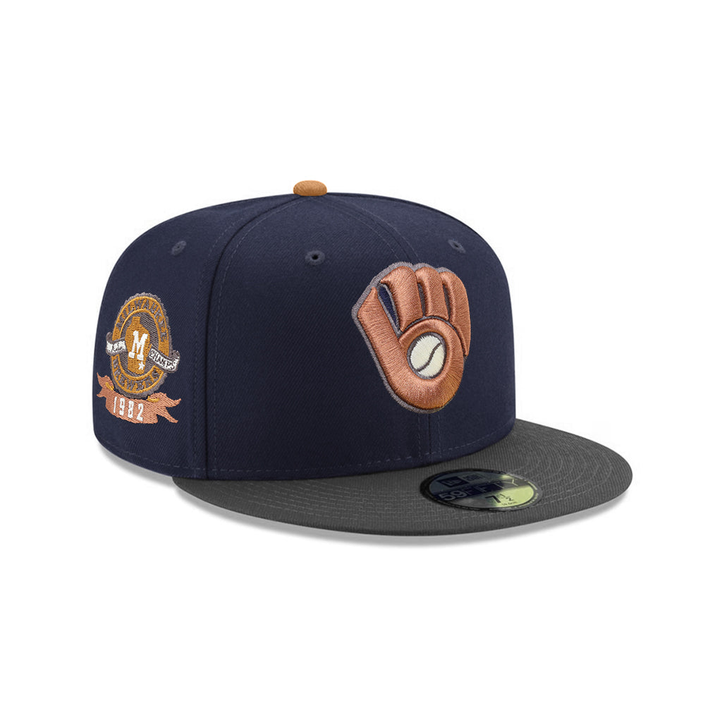Milwaukee Brewers Navy Graphite 2 Tone 1982 American League Champions SP 59Fifty Fitted