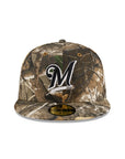 Milwaukee Brewers Real Tree On White 59Fifty Fitted
