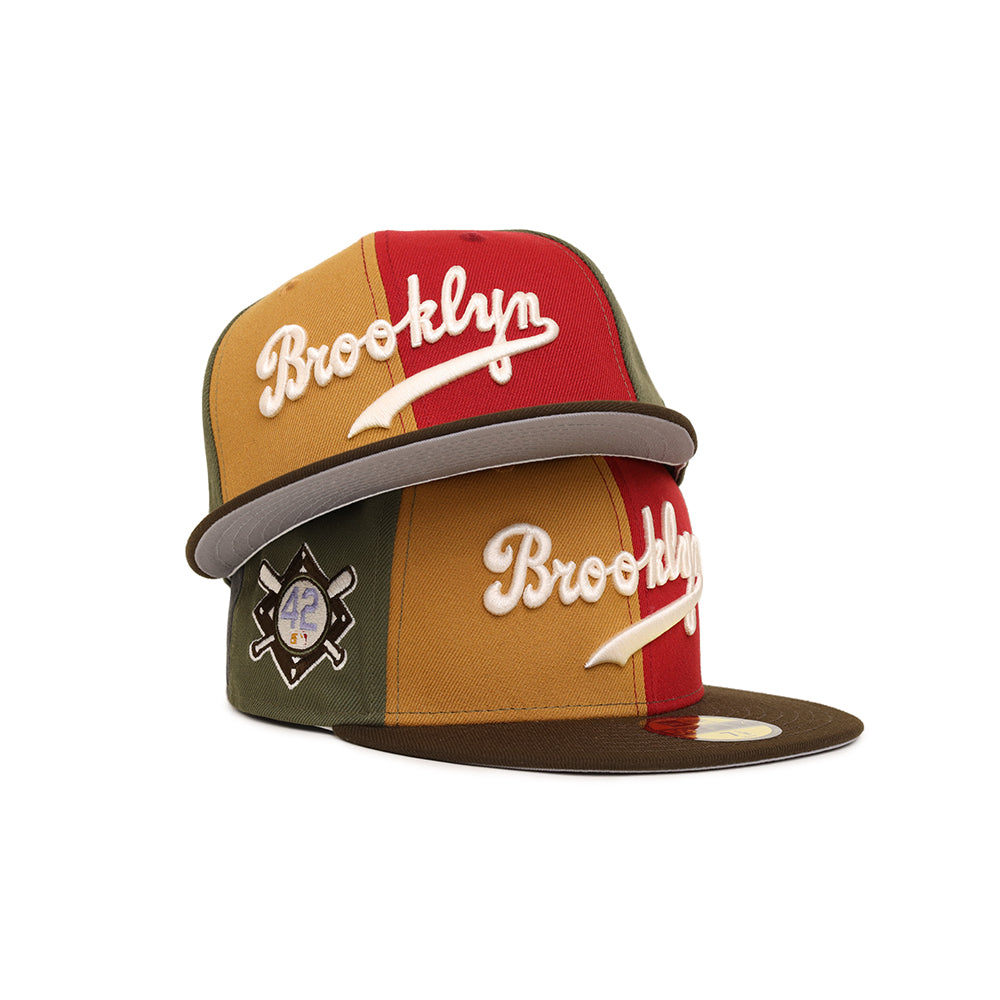Brooklyn Dodgers Pinwheel Jackie Robinson No. 42 SP 59Fifty Fitted