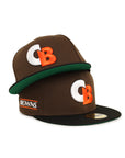 Cleveland Browns Walnut Brown Black 2 Tone Alternate Logo SP 59Fifty Fitted