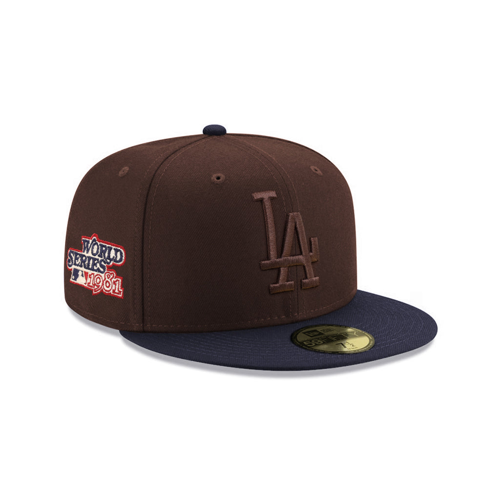 Los Angeles Dodgers Brown Navy 2 Tone 1981 World Series 59Fifty