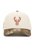 Milwaukee Bucks Chrome Real Tree 2 Tone Fear The Deer SP 9Forty A-Frame Snapback