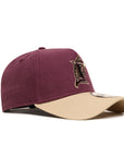 Florida Marlins 9Forty A-Frame Moleskin Maroon Tan Snapback