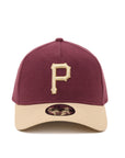 Pittsburgh Pirates 9Forty A-Frame Moleskin Maroon Tan Snapback
