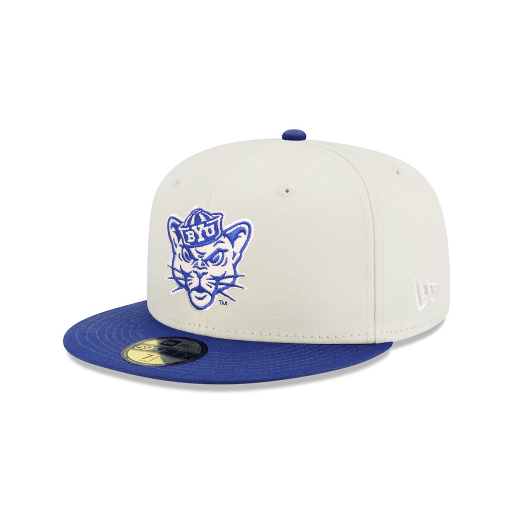 Brigham Young University BYU Cougars Chrome Royal 2 Tone NCAA 59Fifty Fitted