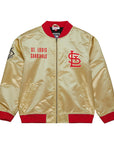 Mitchell & Ness St. Louis Cardinals Lightweight Gold Satin Jacket