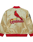 Mitchell & Ness St. Louis Cardinals Lightweight Gold Satin Jacket
