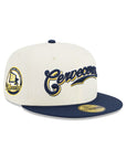 Milwaukee Brewers Cerveceros Chrome Blue 2 Tone 25th Anniversary SP 59Fifty Fitted