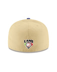 Charros De Jalisco Club De Beisbol Vegas Gold Royal 2 Tone Mexico Flag SP 59Fifty Fitted