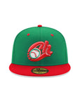 Charros De Jalisco Club De Beisbol Green Red 2 Tone Mexico Flag SP 59Fifty Fitted