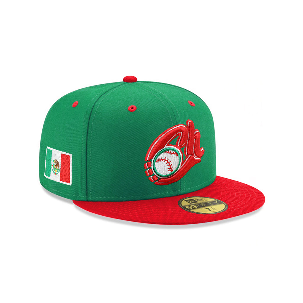 Charros De Jalisco Club De Beisbol Green Red Tone Mexico Flag SP 59Fifty Fitted