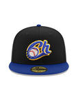 Charros De Jalisco Club De Beisbol Black Royal Mexico Flag SP 59Fifty Fitted