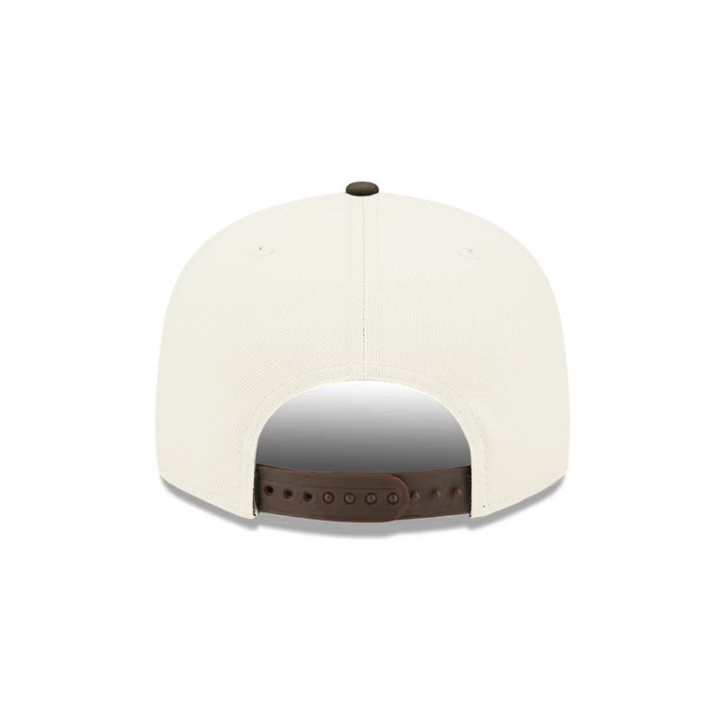 Los Angeles Dodgers Upside Down Chrome Brown 2 Tone 9Fifty A-Frame Snapback