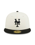 New York Mets Chrome Black 2 Tone 50th Anniversary SP 59Fifty Fitted