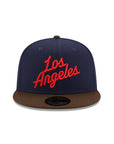 Los Angeles Clippers 2 Tone Navy Walnut Nautical Wheel SP 59Fifty Fitted