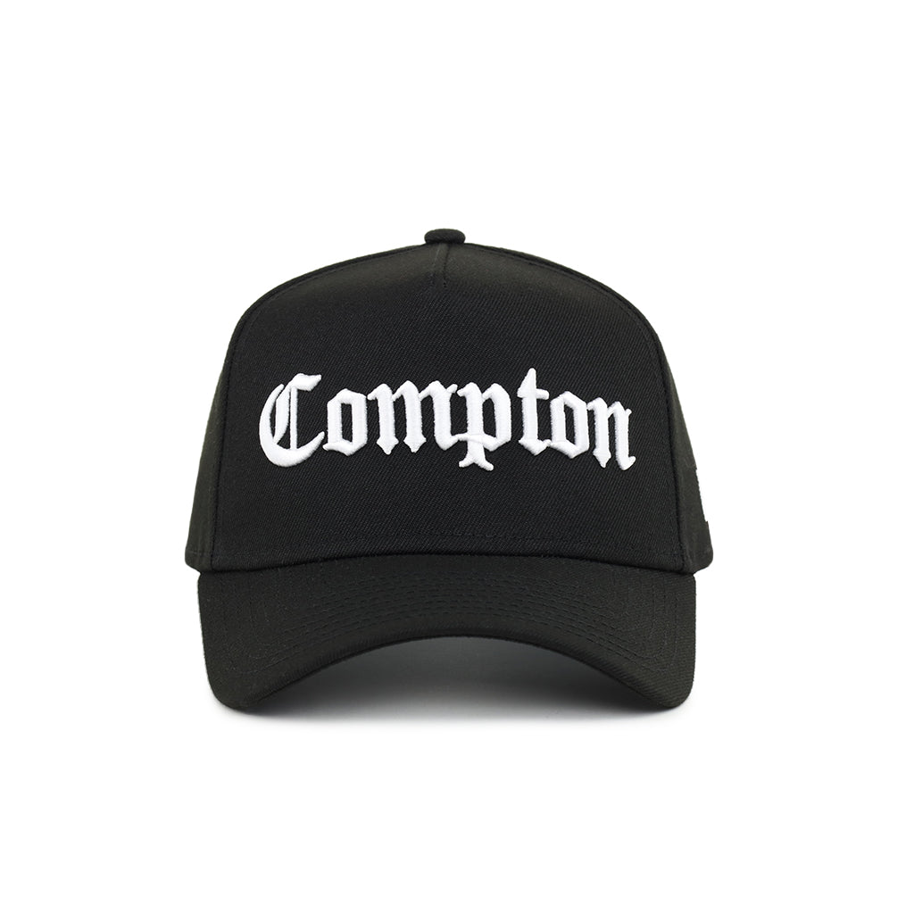 New Era City Of Compton Black On White 9Forty A-Frame Snapback
