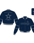 Dallas Cowboys Navy Wool Jacket