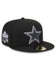 Dallas Cowboys Black On White Super Bowl XXVII 59Fifty Fitted