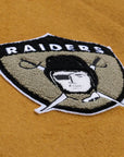 Oakland Raiders Brown Cream Dusted Collection Varsity Full-Snap Jacket