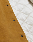 Oakland Raiders Brown Cream Dusted Collection Varsity Full-Snap Jacket