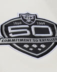 Oakland Raiders Brown Cream Dusted Collection Varsity Full-Snap Jacket