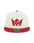 CrownMinded Chrome Dark Red 59Fifty Fitted