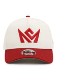 CrownMinded Chrome Dark Red 9Forty A-Frame Snapback