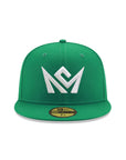 CrownMinded Kelly Green On White 59Fifty Fitted