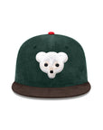 Chicago Cubs Dark Green Walnut Corduroy 2 Tone Wrigley Field SP 59Fifty Fitted