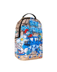 SprayGround Smurfs Big Mural Art Party DLXSR Backpack