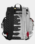 SprayGround Silver Side Drip Monte Carlo Backpack