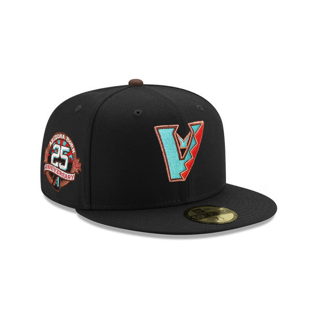 Arizona Diamondbacks Upside Down 25th Anniversary SP Black 59Fifty Fitted