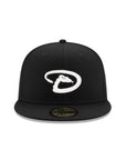 Arizona Diamondbacks Black on White 59Fifty Fitted